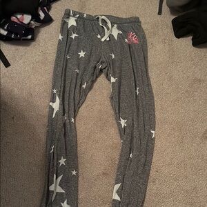 Gray Star Print Lounge Pants